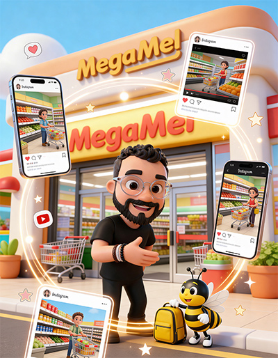 Personagem Rogério Vianna - Mega Mel